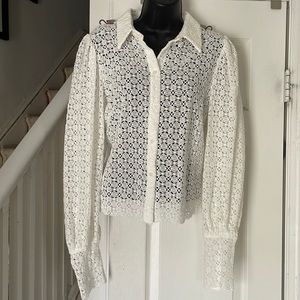 & Other Stories White Fitted Button Down Blouse